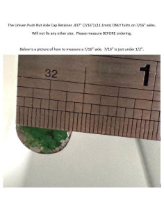 Tapa de retención Univen para ejes de 11.1mm - 4 unidades 2