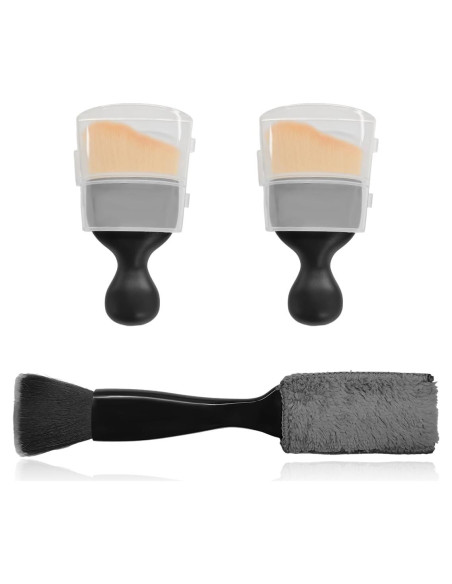 Juego de 3 Cepillos de Detalle MTRPS para Interiores de Autos