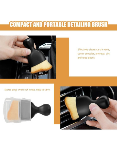 Juego de 3 Cepillos de Detalle MTRPS para Interiores de Autos