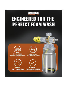 Cannon de Espuma STISIENG 1L para Lavadora de Presión 2