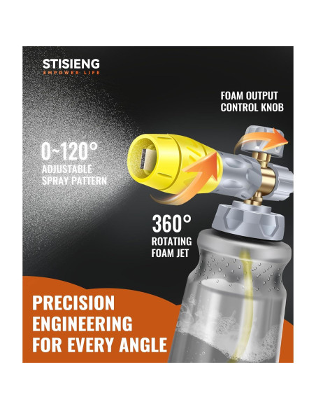 Cannon de Espuma STISIENG 1L para Lavadora de Presión