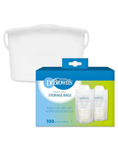 Bolsa Esterilizadora de Silicona Reutilizable Dr. Brown 177 mL