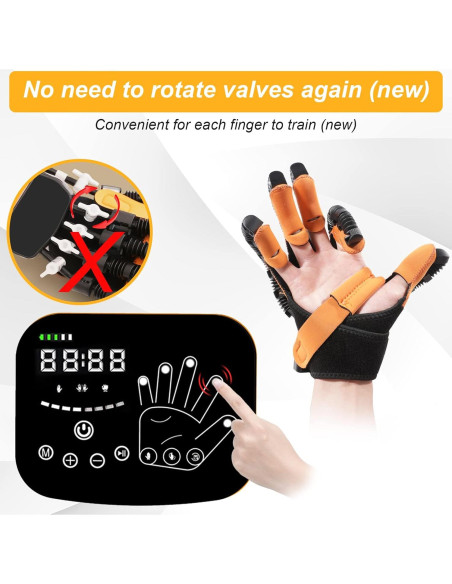 Guante Robot Rehabilitación MZU Mano Derecha XL Mejorado