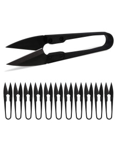 Tijeras de Coser Anley 12 Piezas 10 cm Acero Inoxidable Negro