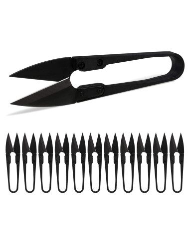 Tijeras de Coser Anley 12 Piezas 10 cm Acero Inoxidable Negro