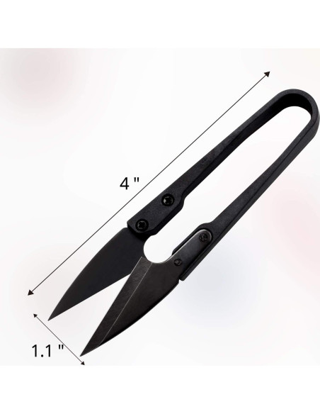 Tijeras de Coser Anley 12 Piezas 10 cm Acero Inoxidable Negro