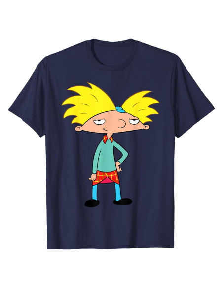 Camiseta Hey Arnold Nickelodeon Unisex Niños 136g