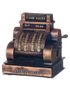 Caja Registradora Miniatura Antigua Town Square 1:12