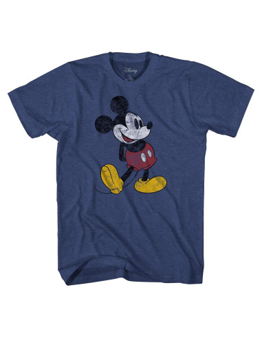 Camiseta Clásica Desgastada Mickey Mouse Disney Niños