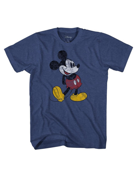 Camiseta Clásica Desgastada Mickey Mouse Disney Niños