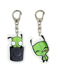 Set de 2 llaveros acrílicos EBTY DREAMS Invader Zi GIR v2