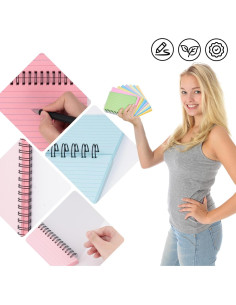Koogel 400 Tarjetas de Índice Multicolor 10.16x15.24 cm 2