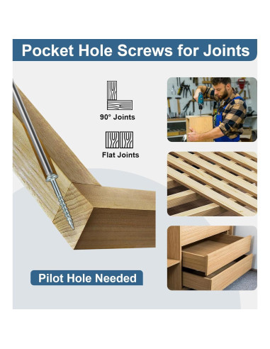 Kit de Tornillos para Agujeros de Pocket SATANTECH 380Pcs