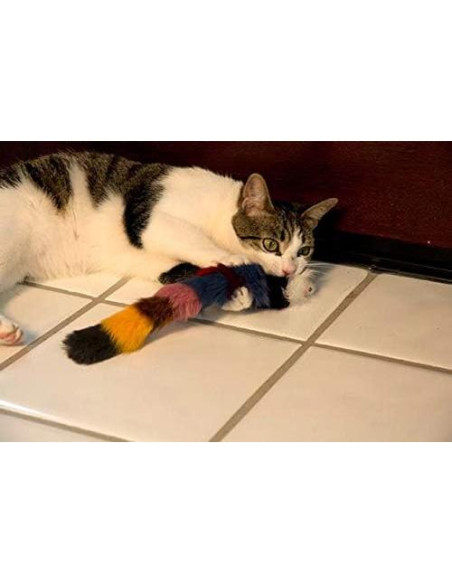 Juguete de Peluche Weasel Iconic Pet - Juego de 2 para Perros y Gatos