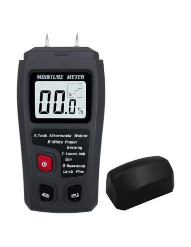 Medidor de Humedad de Madera Digital QYQRQF LCD 0-99.9%