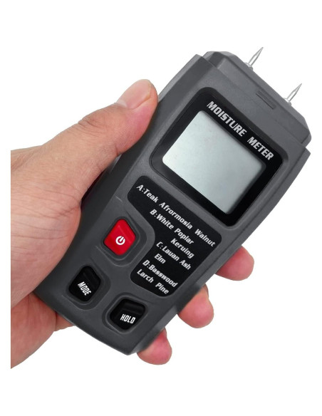 Medidor de Humedad de Madera Digital QYQRQF LCD 0-99.9%