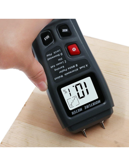 Medidor de Humedad de Madera Digital QYQRQF LCD 0-99.9%