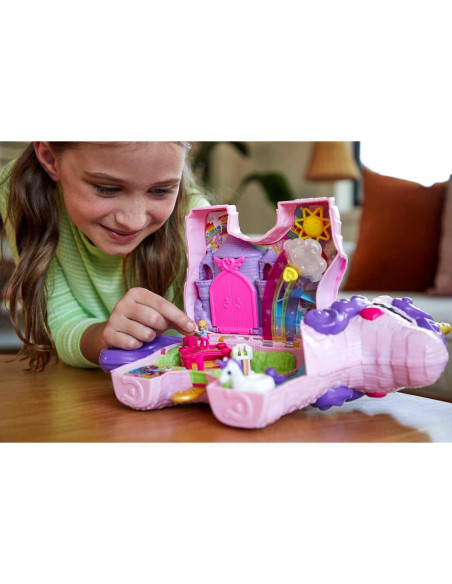 Polly Pocket Fiesta de Unicornio GVL88 - Juguete Sorpresa 25 Accesorios