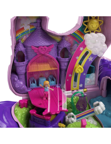 Polly Pocket Fiesta de Unicornio GVL88 - Juguete Sorpresa 25 Accesorios