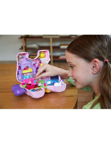 Polly Pocket Fiesta de Unicornio GVL88 - Juguete Sorpresa 25 Accesorios