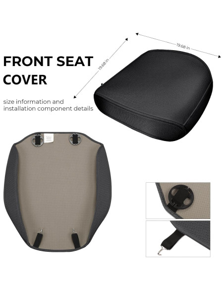 Fundas de Asiento de Coche Xokaimeo Negras Ajuste Universal