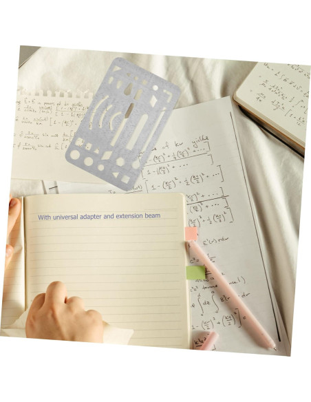 Plantilla de Escudo de Borrado Acero Inoxidable SHINEOFI 3 Piezas