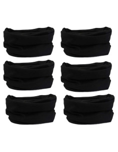 6 Piezas Bufanda Elástica Multifuncional Leasinder - UV, 49x24 cm