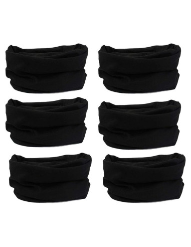 6 Piezas Bufanda Elástica Multifuncional Leasinder - UV, 49x24 cm