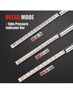 Medidor de Presión de Neumáticos All Road Acero Inoxidable 10-75 PSI 2