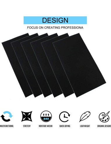 6 Piezas Bufanda Elástica Multifuncional Leasinder - UV, 49x24 cm