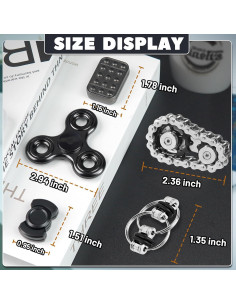 5 Juguetes Antiestrés Metálicos Chilvil para Adultos y Adolescentes 2