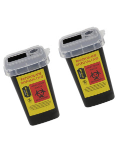 Contenedor de Desechos de Cuchillas de Afeitar LOLIPPYY - 2 Pcs