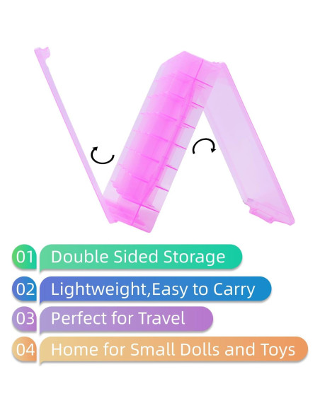 Organizador de Coches de Juguete HeIiLan - 48 Compartimentos Rosa