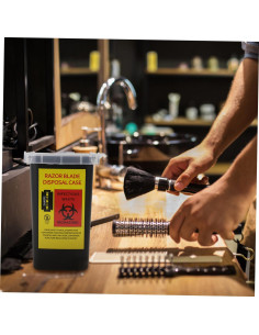 Contenedor de Desechos de Cuchillas de Afeitar LOLIPPYY - 2 Pcs 2