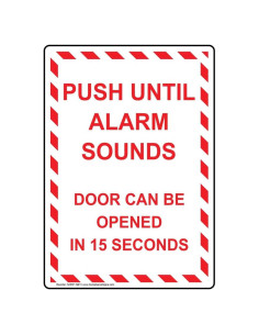 Etiqueta adhesiva de vinilo ComplianceSigns 12.7x8.9 cm Paquete de 4