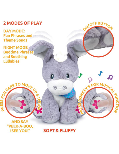 Juguete Musical para Bebés Sr. Azul y Burro Peek-A-Boo