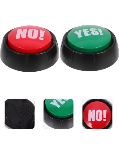 Juego de Botones de Voz Totority Set de 2 con Sonido 9 cm