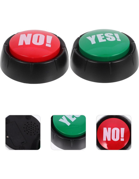 Juego de Botones de Voz Totority Set de 2 con Sonido 9 cm