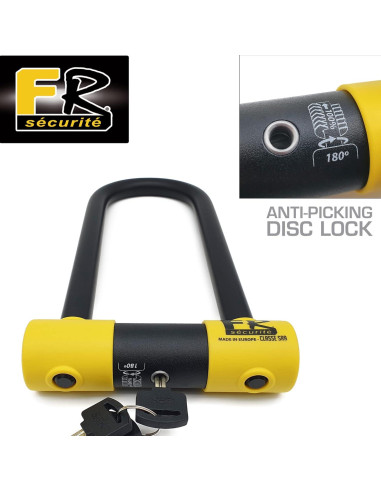 Candado Antirrobo FR Seguridad FR85250 U 85x25 cm Acero Doble Cerradura