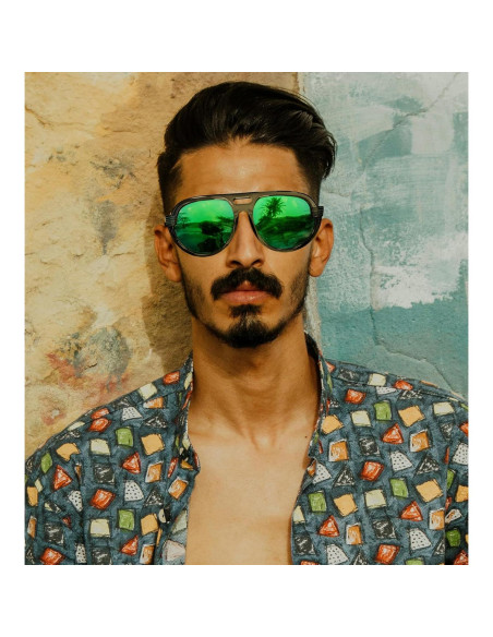 Gafas de sol aviador Steampunk FEISEDY polarizadas UV400