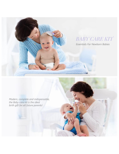 Kit de Cuidado para Bebés 15 en 1 Kjtao Portátil Púrpura