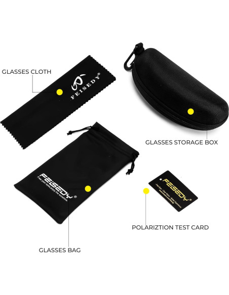 Gafas de sol aviador Steampunk FEISEDY polarizadas UV400