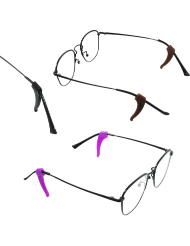Ganchos de Gafas de Silicona Tweruna - 18 Pares Multicolor