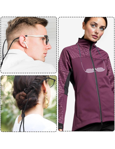 Correa para Gafas Ajustable HJZHII - 3 Piezas Nylon/Silicona