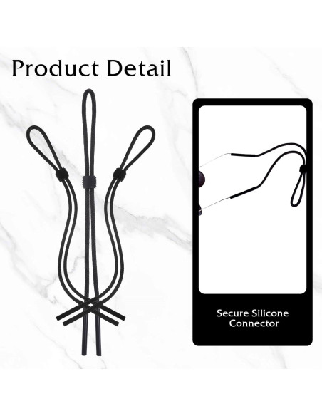 Correa para Gafas Ajustable HJZHII - 3 Piezas Nylon/Silicona