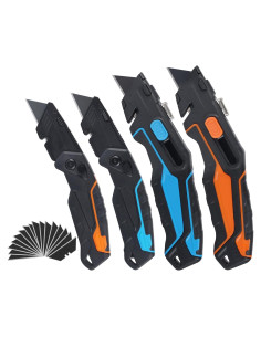 Cuchillo Utilitario Retráctil 2-en-1 Lichamp con 16 Cuchillas