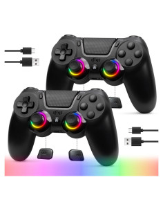 Controlador Inalámbrico TJPD para PS4/Pro/Slim/PC - Paquete de 2