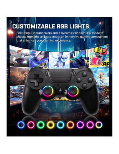 Controlador Inalámbrico TJPD para PS4/Pro/Slim/PC - Paquete de 2