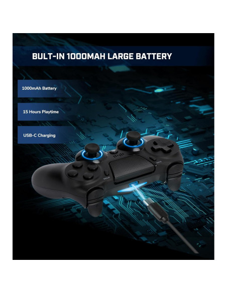 Controlador Inalámbrico TJPD para PS4/Pro/Slim/PC - Paquete de 2