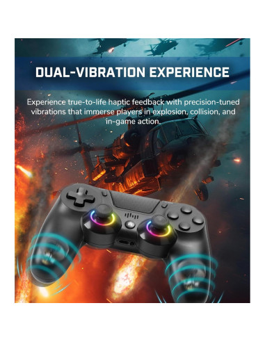 Controlador Inalámbrico TJPD para PS4/Pro/Slim/PC - Paquete de 2